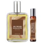 Perfume Ho Wood Elegante Homem 100ml + Roll On 10ml Natural