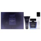 Perfume Narciso Rodriguez Bleu Noir para homens, conjunto de presente de 3 peças