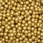 Pérola Circulo 8mm com Furo - 250g - Dourado