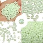 Pérolas 4mm 1000 pçs c/ furo passante p/ bijuterias, colar, pulseiras, brincos e artesanatos. - loop variedades