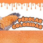 Pérolas De Eps Bolinhas De Isopor Coloridas 1 Litro Laranja