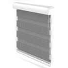 Persiana Cortina Rolo Double Vision 180x160 Branco Bege Cinza