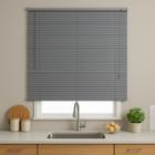 Persiana Horizontal PVC 25mm BLOCK 80larg x 220alt Cinza