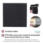 Persiana Horizontal PVC 25mm BLOCK LUXO 100larg x 160alt - Quarto/Sala/ Escritório/Cozinha/Lavanderia