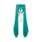 Peruca Anime Lolita Cosplay - Cabelo Sintético Longo Verde 42" - Dia das Bruxas