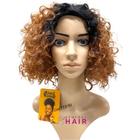 Peruca Cacheada Orgânica Aplique Half Wig Bia - Black Beauty