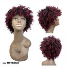 Peruca Fibra Premium Curta Lace Wig Cabelo Afro Cacheado