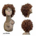 Peruca Fibra Premium Curta Lace Wig Cabelo Afro Cacheado