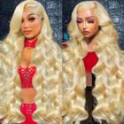 Peruca frontal de renda Ruaswey 30cm 613 Blonde Body Wave 200 Density