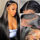 Peruca Frontal de Renda TTSMINS - Cabelo Humano 28 Polegadas, Densidade 180%