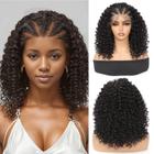 Peruca Geogroket Curly Braided de 16 polegadas HD Lace Front 13x4 2