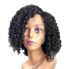 Peruca Lace Front Fibra Organica Premium Cabelo Cacheado Afro