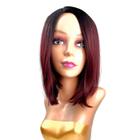 Peruca Lace Wig Curta Cabelo Liso Fibra Organica Premium