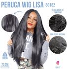 Peruca Lace Wig Lisa Com Franja -Importada - Fibra Futura - 70CM - Com Micropele - Acabamento Gringo