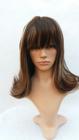 Peruca Lace Wig Repicada Castanho com Luzes 40cm