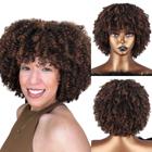 peruca organica premium cacheada wig aspecto de natural afro