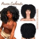 Peruca Wig Cacheada Fibra Orgânica Cabelo Volumoso