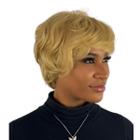 Peruca Wig Curta Lisa Ondulada Natasha Estylo Mulher Textura Natural Short Bob Bio FIbra