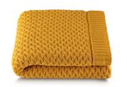 Peseira 70x220cm Tricot Amarelo By The Bed