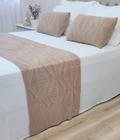 PESEIRA MANTA TRICO CAMA KING 260X60cm +2 CAPA ALMOFADA 60x40cm C11 - USUFRUTO