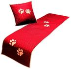 Peseira Pet Impermeável Para Cama Queen 03 Pçs Vermelha - Comfortpet