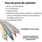 Peso de Porta IMPERMEÁVEL de Areia /Cobrinha cobra Rolinho de Porta Moderno / Veda Porta de Lona Pt