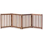 Pet Gate LZRS Solid Hardwood Freestanding para cães de carvalho de 24 cm