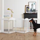 Pet Gate Spirich 120 Extra Wide 71 Alt de madeira branca