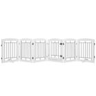 Pet Gate Spirich Extra Wide Wooden Freestanding 120 cm branco