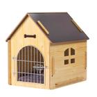 Pet House DREAMSOULE de madeira com telhado para cães em ambientes internos/externos