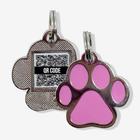 PetCode ZC Pets Patinha Rosa - ZonaCriativa - Zona Criativa