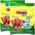 Petisco Turma da Mônica Pets Bifinho Para Cães Adultos Sabor Carne e Vegetais 50g Kit Com 2