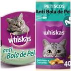 Petisco Whiskas Temptations Anti bola de pelo para gatos 40gr kit 02 unidades