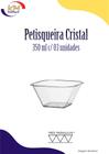 Petisqueira Cristal 350 ml c/03 unid - Três Triângulos - petiscos, salgadinhos, molhos, doces (8402)