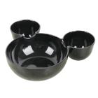 Petisqueira Preto Mickey Minnie Mouse - 19cm - 1 Un - Rizzo