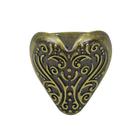 Pezinho Metal Coração Pequeno 4 Peças Decoração Artesanato