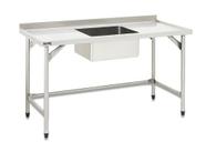 Pia 200x65x90 Inox com 1 Cuba 50x40x25 Fritomaq