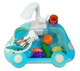 Pia Aqua Magic Torneirinha Sai Água Cozinha Infantil Brincar - Braskit