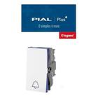 Pial plus+ módulo interruptor campainha 611002bc - kit c/2 - PIAL LEGRAND