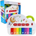 Pianinho Infantil Musical Educativo Animais Som Luz Melodia Bebe CBS0310 - Castela