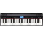 Piano Digital Roland GO-61P Preto 61 Teclas 128 Nota de Polifonia com Bluetooth