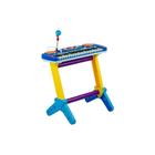 Piano De Cauda Teclado Infantil Com Microfone Gravador Banquinho Preto ou  Rosa Winfun Yes Toys