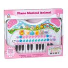 Piano infantil musical animal rosa braskit 6408 braskit