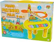 Piano Infantil Patinho Feliz 2 em 1 DM Toys DMT6594