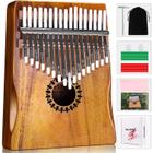 Piano Kalimba Thumb Newlam de 17 teclas em madeira com acessórios