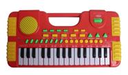 Piano Teclado Infantil Com 31 Teclas Vermelho Red Grava e Reproduz Pronta entrega