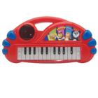 Piano Teclado Infantil Little Pianist Músicas Variadas Vermelho