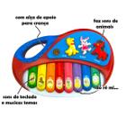 Pianinho de Brinquedo Infantil Vermelho Vários Sons My Music - My Music  Center - Piano / Teclado de Brinquedo - Magazine Luiza