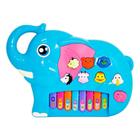 Piano e Teclado Musical Infantil Animal - Azul - Braskit - Ri Happy