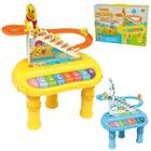 Piano Teclado Musical Infantil Pinguim Feliz 2 Em 1 Luz Som